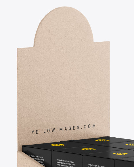 Kraft Display Stand w  Boxes Mockup PSD #6