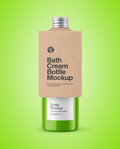 Glossy Bottle w  Kraft Label Mockup PSD #6