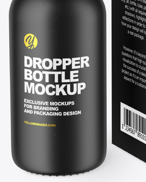 Ceramic Dropper Bottle w  Paper Box Mockup PSD #4