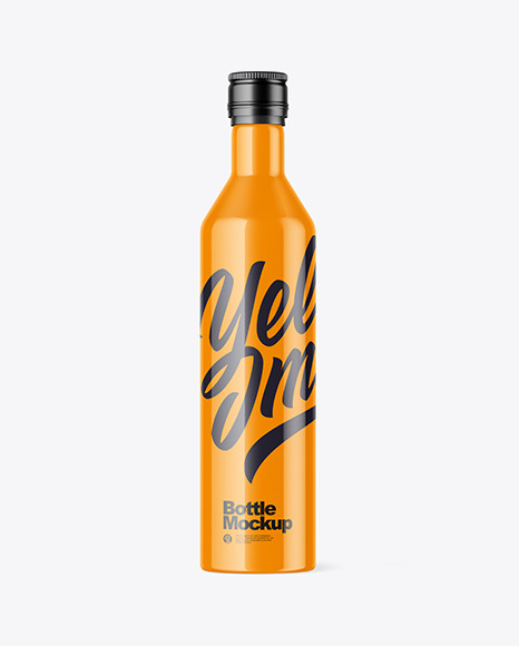 Glossy Bottle Mockup
