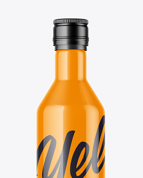 Glossy Bottle Mockup PSD #2