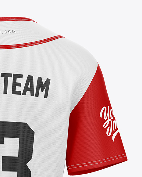 Women s Baseball Jersey Mockup PSD #3