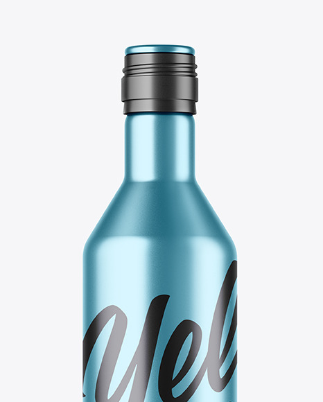 Metallic Bottle Mockup PSD #1