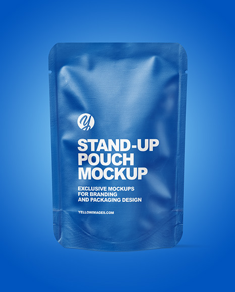 Matte Stand up Pouch Mockup PSD #7