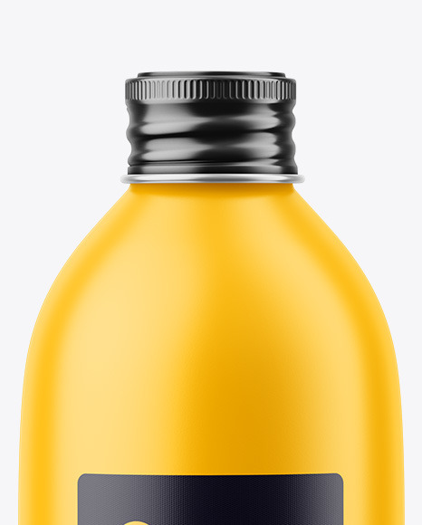 Matte Bottle w  Kraft Label Mockup PSD #2