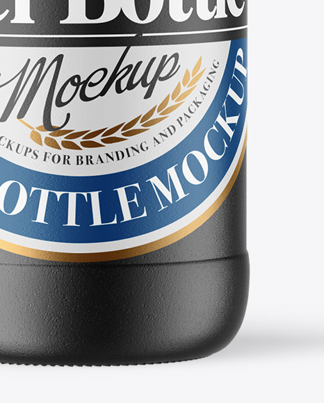 Ceramic Beer Bottle Mockup PSD #6