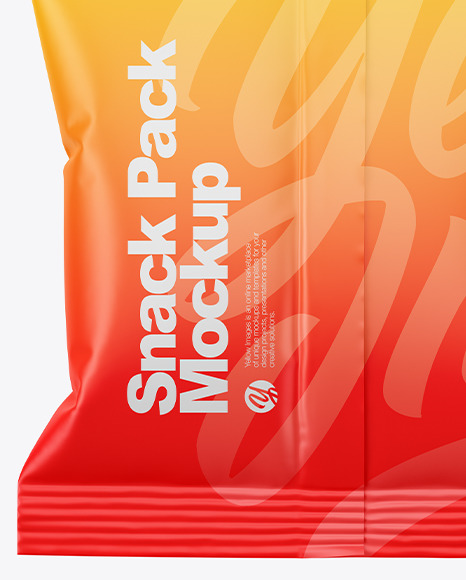 Matte Snack Pack Mockup PSD #2