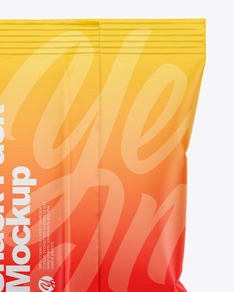 Matte Snack Pack Mockup PSD #1