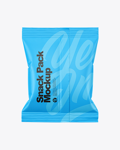 Matte Snack Pack Mockup PSD #6