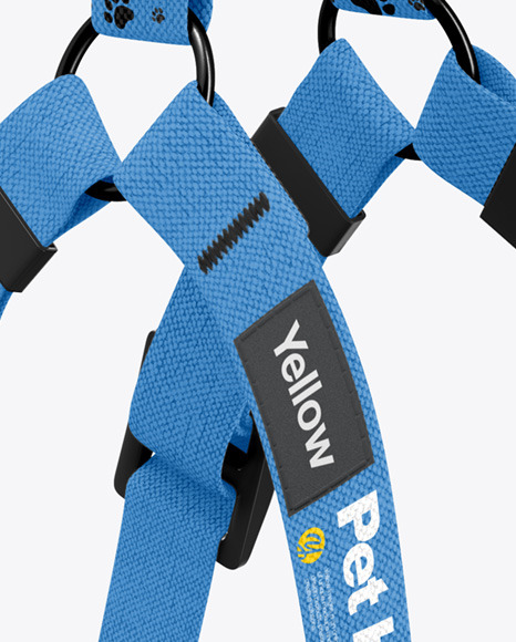 Fabric Pet Harness Mockup PSD #4