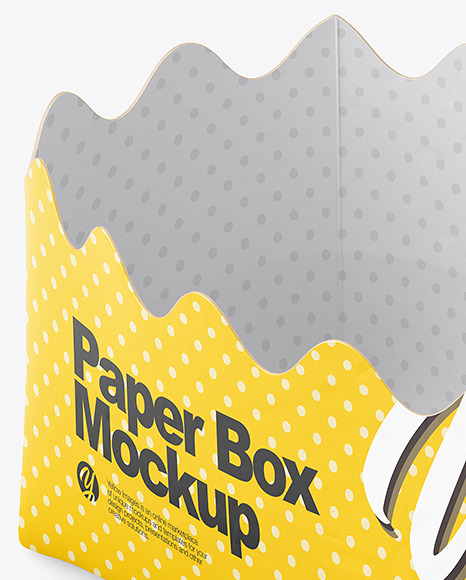 Empty Matte Paper Basket Mockup Empty Matte Paper Basket Mockup