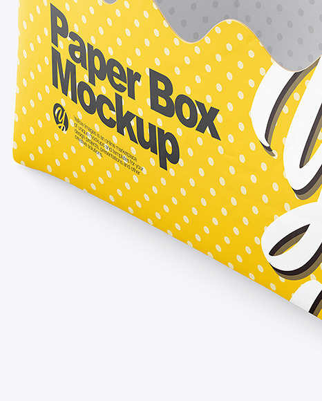 Empty Matte Paper Basket Mockup Empty Matte Paper Basket Mockup