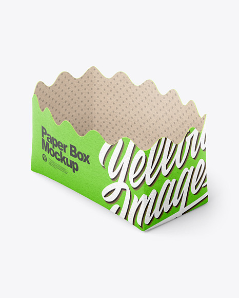 Empty Kraft Paper Basket Mockup Empty Kraft Paper Basket Mockup