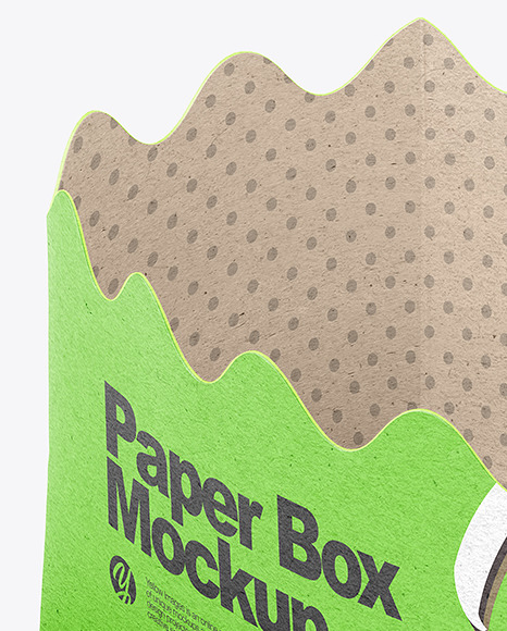 Empty Kraft Paper Basket Mockup Empty Kraft Paper Basket Mockup
