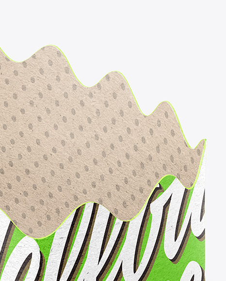 Empty Kraft Paper Basket Mockup Empty Kraft Paper Basket Mockup