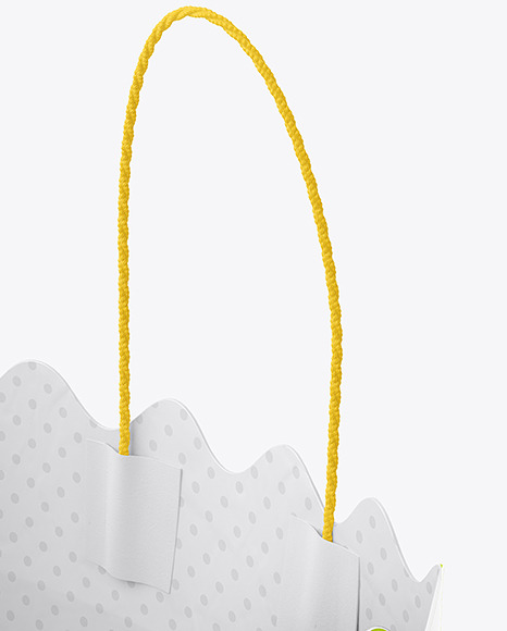 Matte Paper Basket with Handles Mockup Matte Paper Basket with Handles Mockup