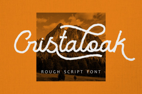 Cristaloak - Rough Script Font