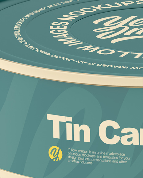 Tin Can Mockup PSD #2