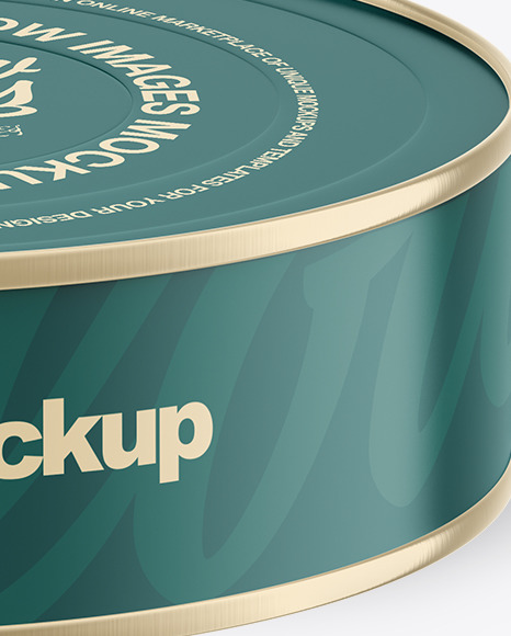 Tin Can Mockup PSD #1