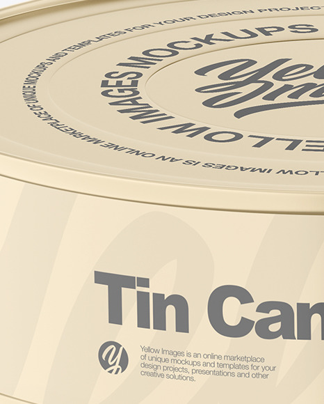 Tin Can Mockup PSD #2