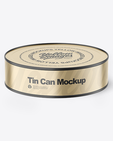Tin Can Mockup PSD #6