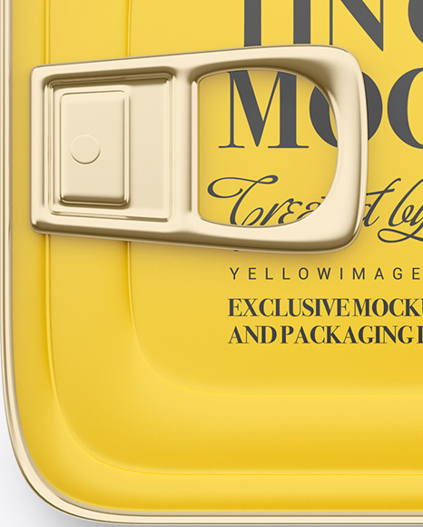 Fish Can w  Pull Tab Mockup PSD #1