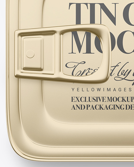 Fish Can w  Pull Tab Mockup PSD #1