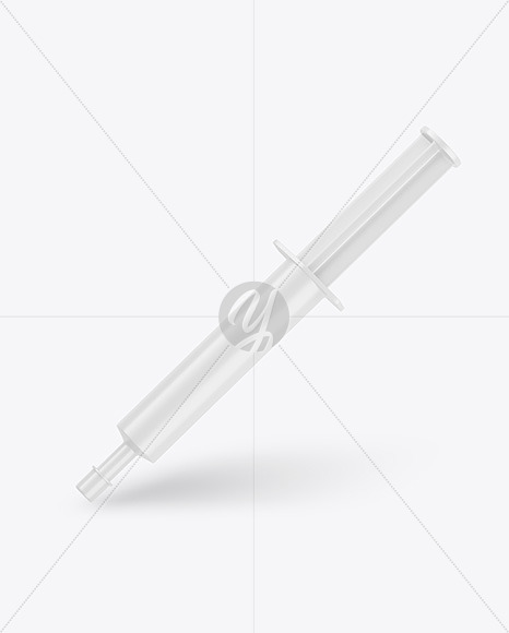 Matte Syringe Mockup PSD #1