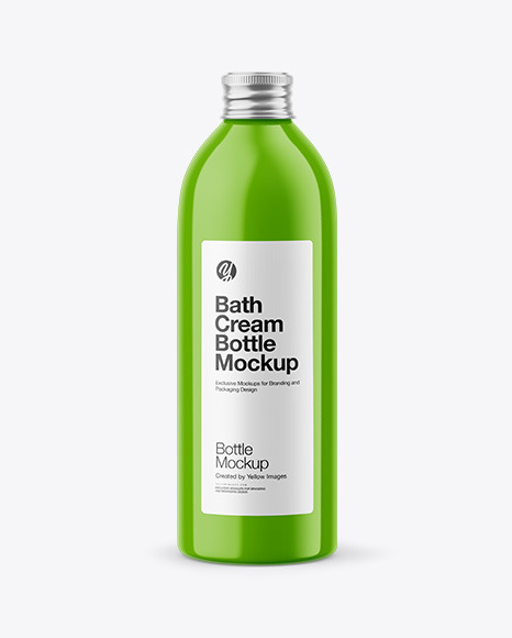 Bottle with Label Mockup 01