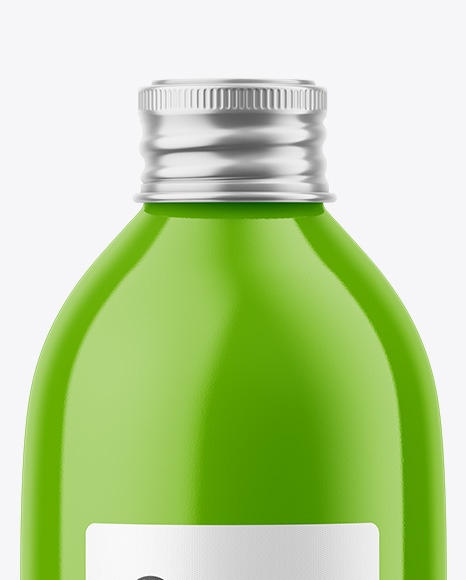 Glossy Bottle w/ Paper Label Mockup Glossy Bottle w/ Paper Label Mockup