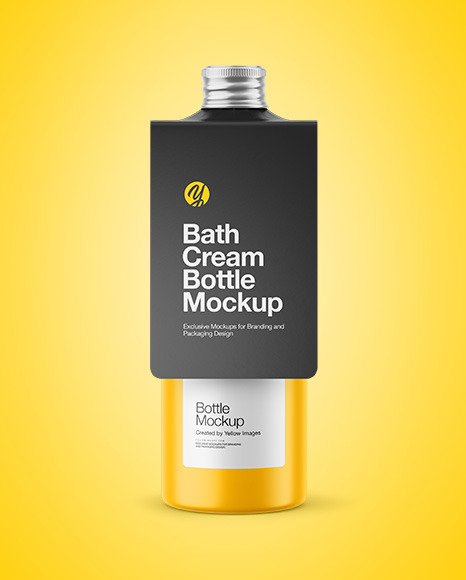Matte Bottle w/ Paper Label Mockup Matte Bottle w/ Paper Label Mockup