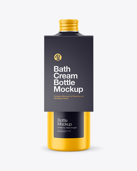 Matte Bottle w/ Paper Label Mockup Matte Bottle w/ Paper Label Mockup
