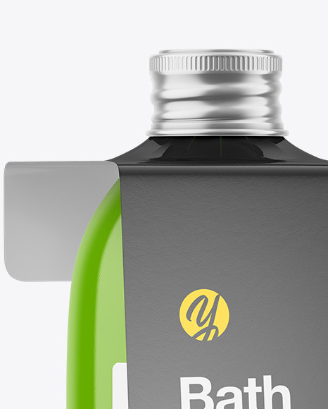 Glossy Bottle w/ Glossy Label Mockup bubble bath 94278