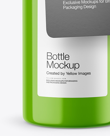 Glossy Bottle w/ Glossy Label Mockup conditioner 94279
