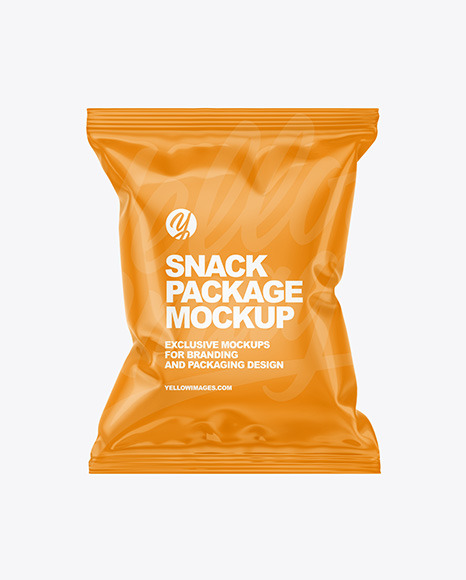 Glossy Snack Package Mockup PSD #2