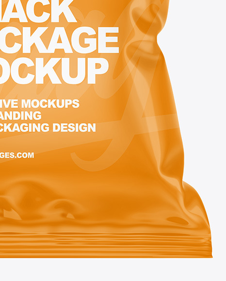 Glossy Snack Package Mockup PSD #6