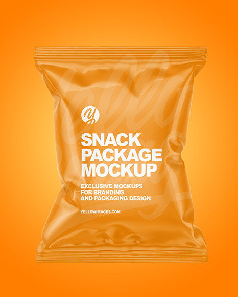 Glossy Snack Package Mockup PSD #7