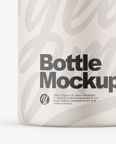 Matte Bottle Mockup PSD #6