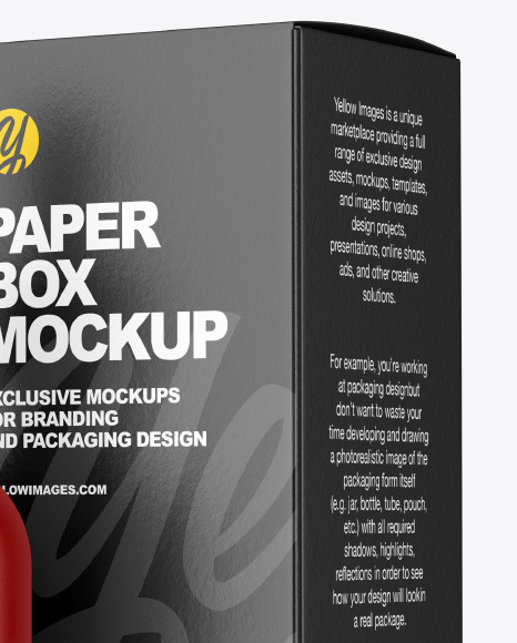 Matte Dropper Bottle w  Paper Box Mockup PSD #6