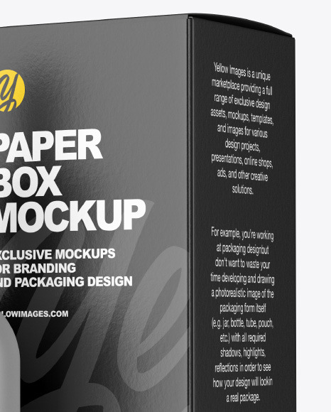 Frosted Glass Dropper Bottle w  Paper Box Mockup PSD #6