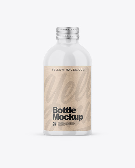 Glossy Bottle Mockup PSD #2