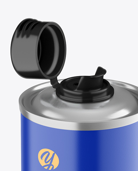 Olive OIl Tin Can w  Matte Finish Mockup PSD #2