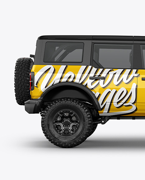 Off Road SUV Mockup   Side View PSD #2