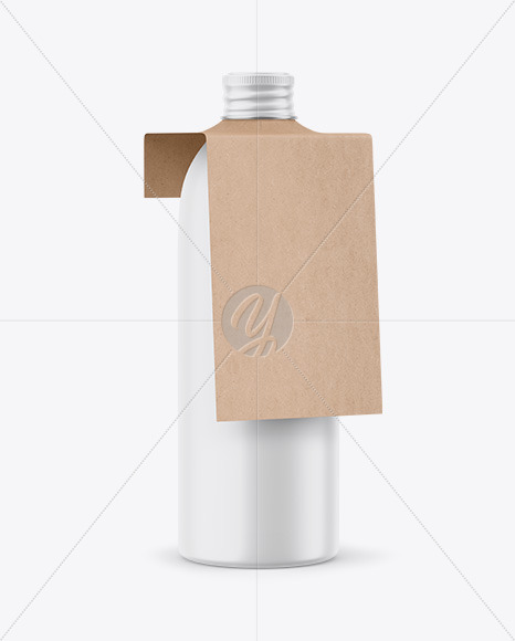 Matte Bottle w  Kraft Label Mockup PSD #3