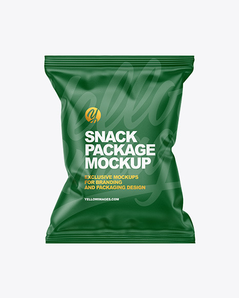 Paper Snack Package Mockup PSD #2