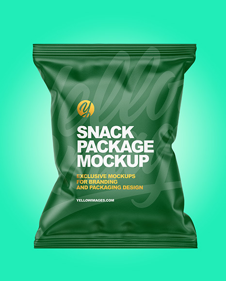 Paper Snack Package Mockup PSD #7