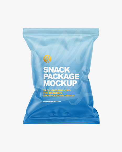 Matte Snack Package Mockup