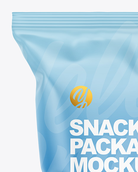 Matte Snack Package Mockup PSD #1