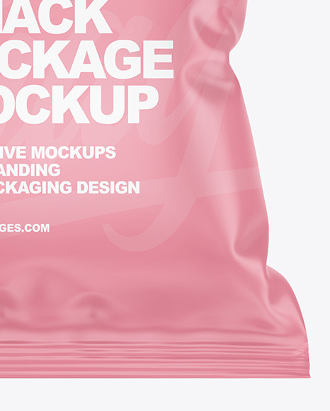 Matte Snack Package Mockup PSD #6