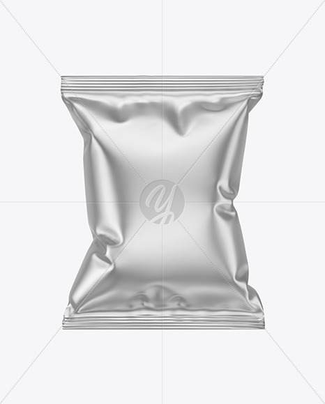 Metallic Snack Package Mockup PSD #1